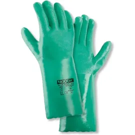 teXXor® Nitril-handschuhe Geraute Oberfläche, Grün