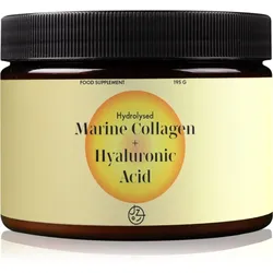 Jíme zdravě Marine Collagen + Hyaluronic Acid hydrolysiertes Kollagen mit Hyaluronsäure Geschmack Mango 195 g