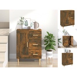 vidaXL Sideboard Räuchereiche 69,5x34x90 cm Holzwerkstoff