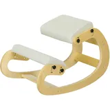 Kniestuhl, Ergonomischer Holzsitz Mit Wippfunktion, Verstellbarer Kniestuhl Fürs Homeoffice