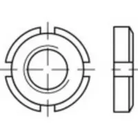 TOOLCRAFT Nutmuttern M17 3 mm DIN 981 Stahl 10 Stück