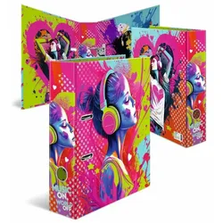 Herma Motiv-Ordner Karton A4, 7 cm Rückenbreite Music Girl