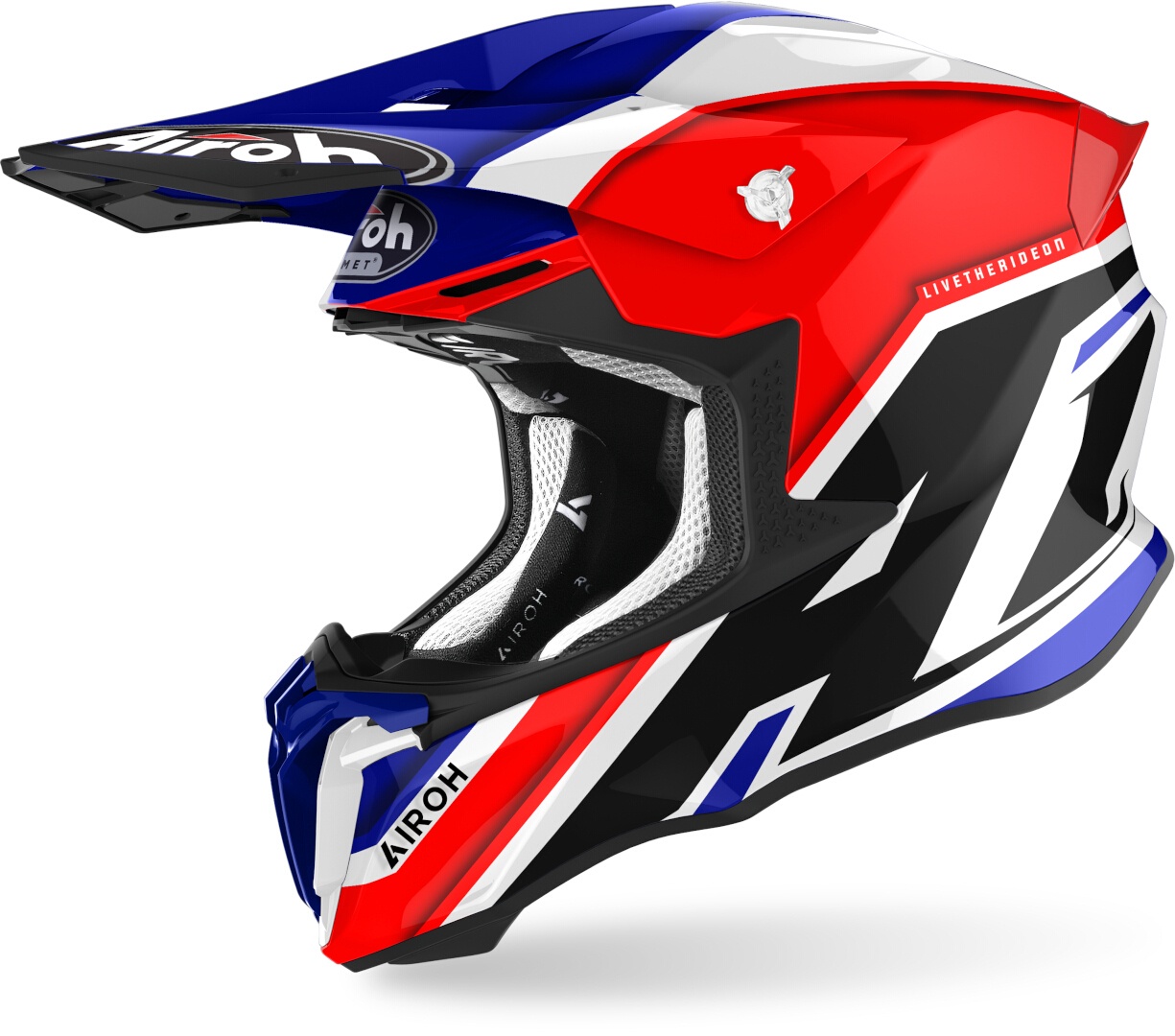 Airoh Twist 2.0 Shaken Motorcross helm, blauw, XL