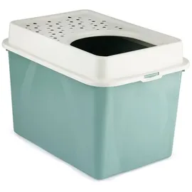 Rotho Berty Katze Katzenklo mit Eingang von oben Grün