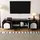 modfu TV-Lowboard 180x45x38 cm Schwarz/Weiß MDF