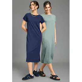 FLASHLIGHTS Shirtkleid Blau/Grün 32/34