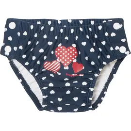 Playshoes Badewindel "Herzchen" in Dunkelblau - 86/92