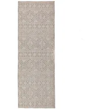 KADIMA DESIGN Teppich recycelt waschbar | Ethno-Geometrisches Design | Bouclé-Struktur & pflegeleicht, | 58x230cm