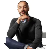 CasaModa V-Ausschnitt-Pullover grau M