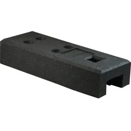 Schake Bauzaunfuß 800 x 125 mm Schwarz/Kunststoff