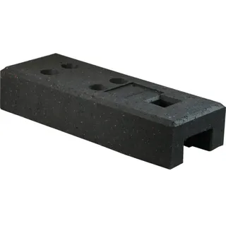 Schake Bauzaunfuß 80 x 12,5 cm 16 kg Schwarz