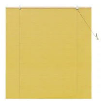 vidaXL Fensterjalousien Und -schattierungen Mit Vorhängen Gelb Bambus Vidaxl