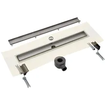 Megabad Profi Collection Megabad Drainset komplett Duschrinne 80 cm mit Abdeckung für Fliese, Duschabläufe,