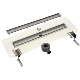 Megabad Profi Collection Megabad Drainset komplett Duschrinne 80 cm mit Abdeckung für Fliese, Duschabläufe,