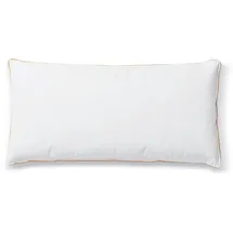 RIBECO Ella Federkopfkissen 40 x 80 cm Weiß