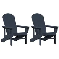 VidaXL Gartenstuhl 74 x 82 x 90 cm marineblau
