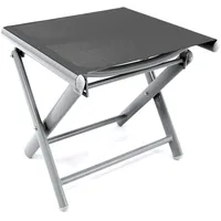 Mojawo Mojawo® Garten Klapphocker Fußhocker Aluminium - Textilen Anthrazit