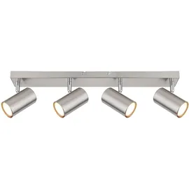 ETC Shop Deckenstrahler 4 Flammig 56 x 12 x 6 cm silber