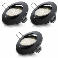Brandson 3x LED Deckenspots dimmbar & schwenkbar Einbaustrahler mit