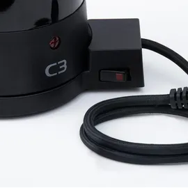 C3 Perkolator Design Schwarzer Stahl 10kp - Silber