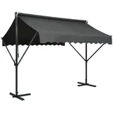 vidaXL Freistehende Markise 500 x 300 cm anthrazit
