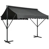 vidaXL Freistehende Markise 500 x 300 cm anthrazit