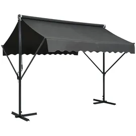 vidaXL Freistehende Markise 500 x 300 cm anthrazit