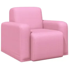 vidaXL Sessel Rosa Stoff 0 x 0 x 0 cm Rosa mit Rollen
