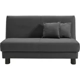 Ell + Ell »Enny Faltsofa«, Liegefläche Breite 120 oder 140 cm, Liegehöhe 40 cm, Füße schwarz, bei Breite 140 cm Rückenlehne wahlweise mit Relaxfunktion grau, B:145cm T:100cm, Sofas, Schlafsofa,