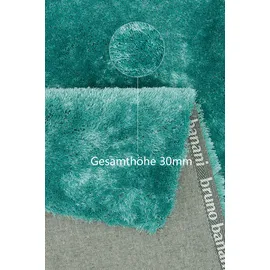 Bruno Banani Dana Hochflorteppich 200 x 300 cm blau