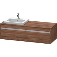 Duravit Ketho Waschtisch-Unterschrank KT6797L2121 140x55x42,6cm, Einbauwaschtische, 2 Auszüge, Ausschnitt