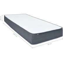 vidaXL Boxspringbett-Matratze 200 x 90 x 20 cm