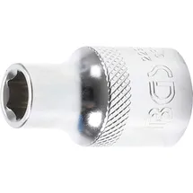 BGS Steckschlüssel-Einsatz Sechskant Antrieb Innenvierkant 12,5 mm (1/2"), SW 9 mm