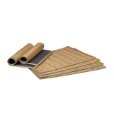 Relaxdays 6 relaxdays Platzset braun 30,0 x 45,0 cm