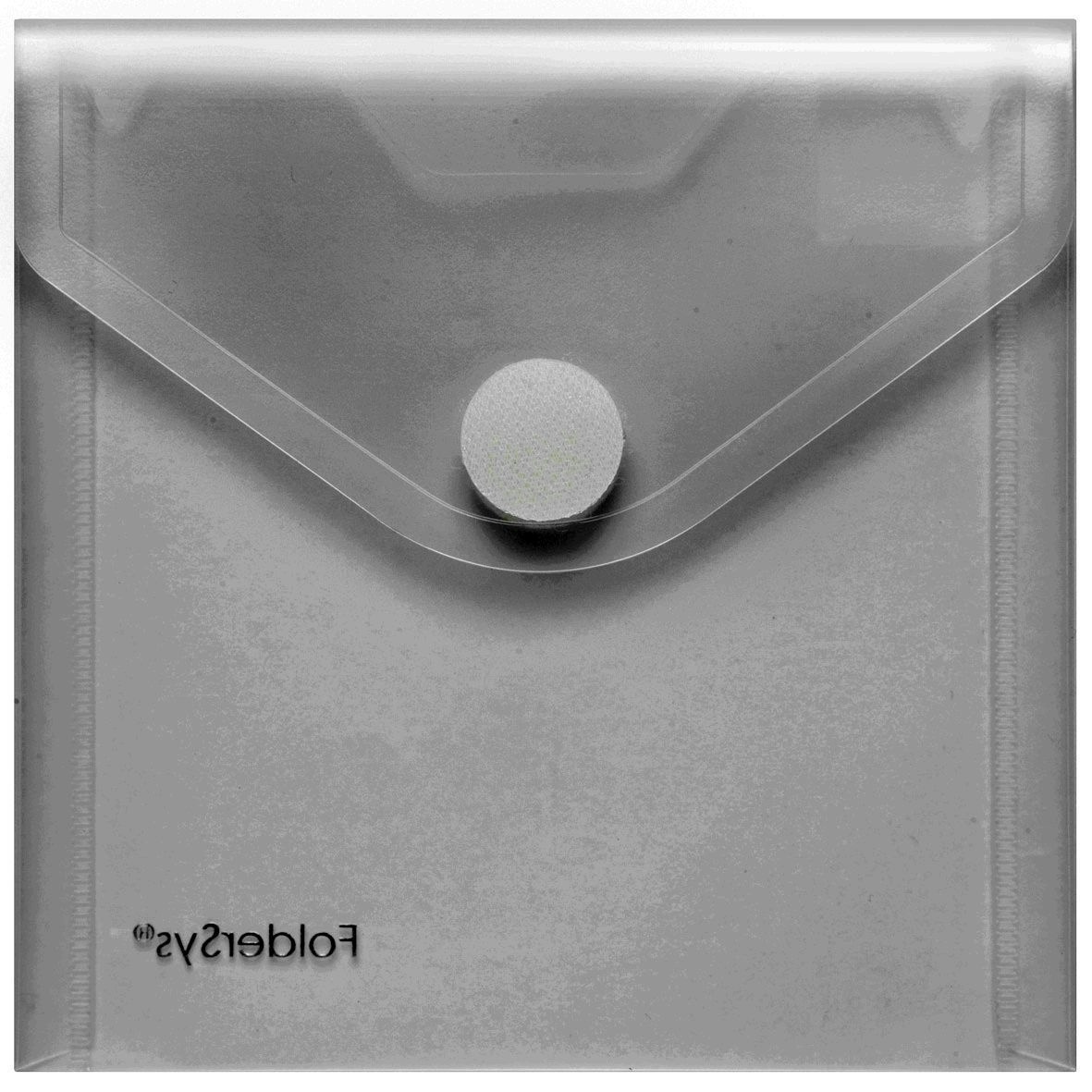 Foldersys CD-/Booklet-Umschlag Klettverschluss PP farblos transparent
