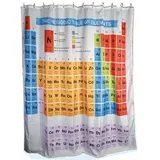 Out of the Blue Duschvorhang Periodensystem 180 x 180 cm mehrfarbig