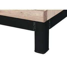 Massivmoebel24 Highboard 103 x 148 x 40 cm Bianco Geölt / Beige