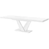 designimpex Esstisch Design HEV-111 Tisch ausziehbar 160 bis 256 cm weiß