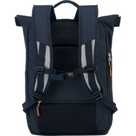 Travelite Laptoprucksack Basics Rollup 35 marine/grau