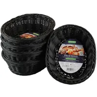 KESPER | Brot- und Obstkorb, 5er Pack, Material: Voll-Kunststoffgeflecht,