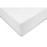 Zo Home Spannbettlaken Mako-Satin 140 x 200 cm weiß