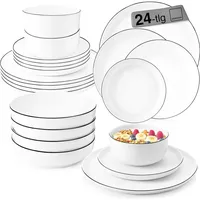sänger Marlo Tafelservice 24-tlg. schwarz/weiß