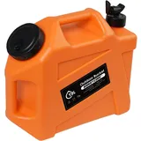 SISKEYCOOC 19L Tragbare Wasserkanister mit Hahn, BPA freie Wasserbehälter, Orange Wassertank, Wasserauslauf, Multifunktions-Wasserbehälter für Camping, Outdoor, Notfalltransport (Orange, 19L)