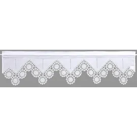 HOSSNER - ART OF HOME DECO Querbehang Stangendurchzug 120 x 50 cm Weiß 1 St