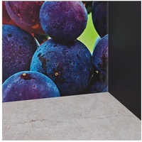 Express Küchen Küchenrückwand "Weintrauben", als Spritzschutz geeignet, mit Schutzlack versehen, (1-tlg), in verschiedenen Breiten bunt 180 cm x 56 cm