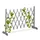 Relaxdays Rankgitter Holz ausziehbar 185 x 0 cm Grau
