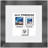 The Wall - the art of framing AG Aluminiumrahmen Quattro schwarz, 20 x 20 cm