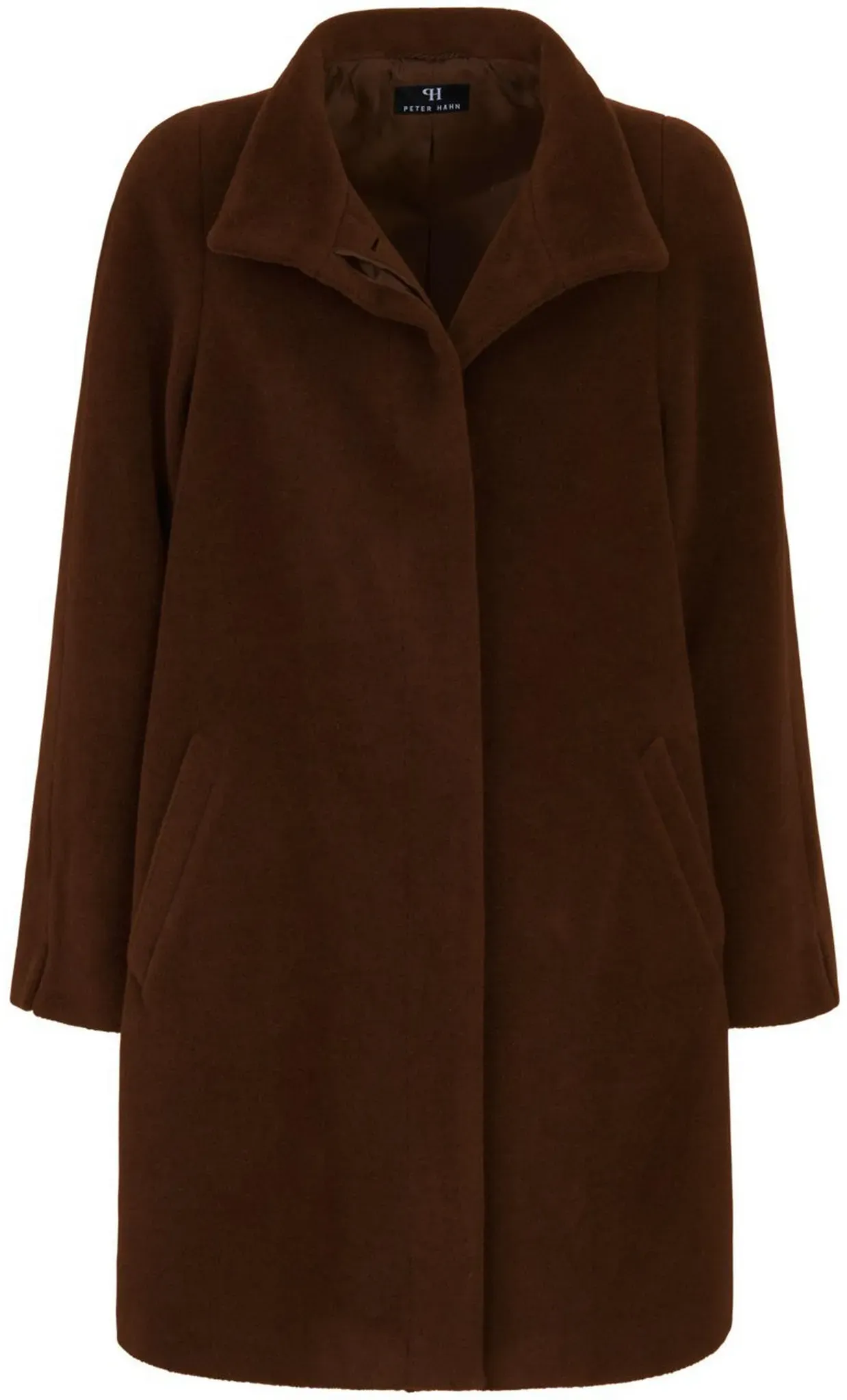 Le manteau coupe évasée  Peter Hahn marron