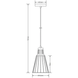 Gtv KALIOPE 1-flg. 18 cm einfach grün