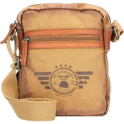 Greenburry Vintage Aviator Umhängetasche 20 cm camel